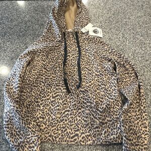 Anthropologie Leopard Hoodie